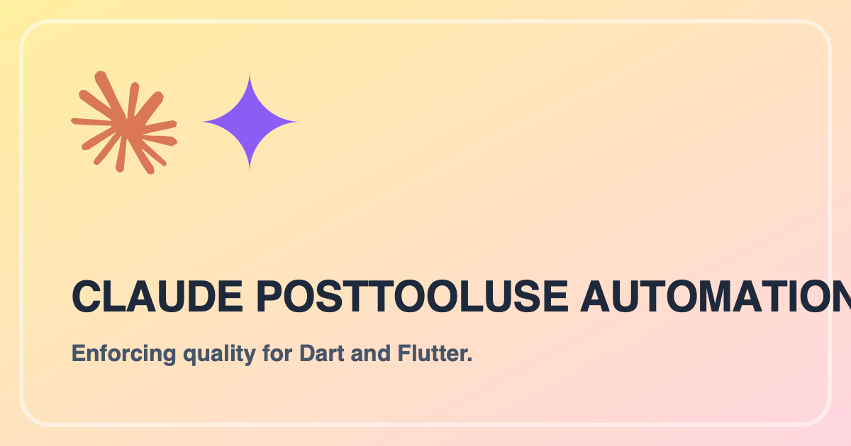 Automating Dart Linting in Claude with PostToolUse